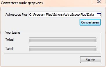 data conversie astroscoop plus