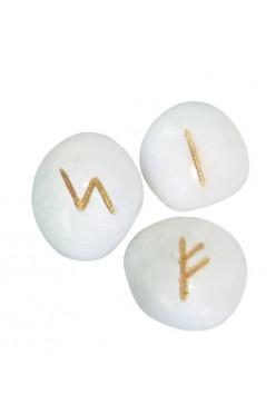 Runensteentjes van Witte Onyx