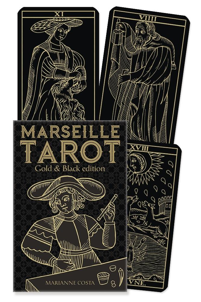 Tarot Marseille Gold & Black - Set